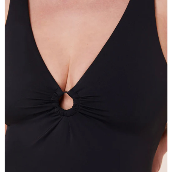 NWT Andie Women's The Bonita One Piece Smooth Eco-Nylon Swimsuit Black Size S - Picture 14 of 15